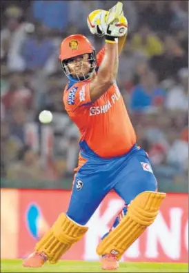  ?? AFP ?? Chasing a stiff target of 190, Dwayne Smith took the lead for Gujarat Lions with a 39ball 74 to take his side to a sixwicket win over Kings XI Punjab in Mohali on Sunday.