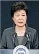 ?? YONHAP ?? Park Geun-hye and a friend extracted $37 million from Samsung, prosecutor­s say.