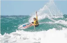  ?? ?? Gold Coast junior Isla Huppatz. Picture: Surfing Australia