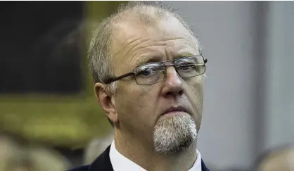  ?? PHOTO: NEW ZEALAND HERALD ?? In the dock in 2015 is Mark Lundy, during his trial for the 2000 murders of his wife Christine Lundy and daughter, Amber Lundy, in the High Court at Wellington.