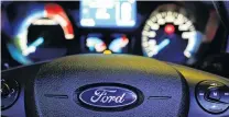  ?? PHOTO: REUTERS ?? Way of future . . . The cockpit and steering wheel of a Streetscoo­ter WORK XL electric van, based on a Ford Transit, is pictured at Ford’s new production line in Cologne, Germany.