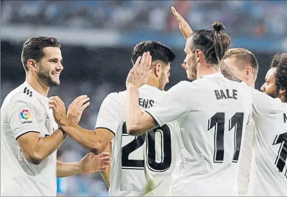  ?? FOTO: SIRVENT ?? El Real Madrid ganó sin problemas al Getafe en el debut liguero de Julen Lopetegui al frente del conjunto blanco