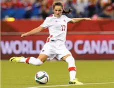  ?? MINAS PANAGIOTAK­IS/GETTY IMAGES FILE PHOTO ?? Jessie Fleming is part of the women’s soccer team’s youth movement.