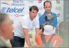  ??  ?? SIN REGRESO. Rafa Nadal, en su conferenci­a en Acapulco.