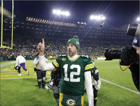  ?? MIKE ROEMER, AP ?? Aaron Rodgers is still undecided on his future.