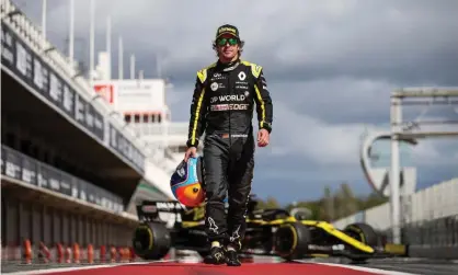  ??  ?? Fernando Alonso was excited after testing the new Renault for the first time: ‘Getting back to F1 speed is not so easy but I was improving lap after lap,’ he said. Photograph: XPB/James Moy Photograph­y/Renault F1 Team