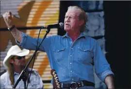  ?? JASON DECROW — THE ASSOCIATED PRESS ?? Singer Billy Joe Shaver performs at Farm Aid on Randall’s Island in New York on Sept. 9, 2007. Shaver, who penned songs for Waylon Jennings, Willie Nelson and Bobby Bare, has died. His friend Connie Nelson said he died Wednesday in Texas following a stroke.