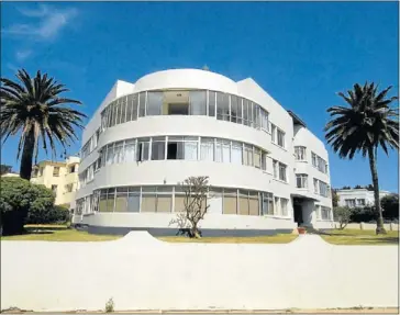  ??  ?? HOTEL FOR SALE: This block of flats at the corner of Fourth Avenue and Marine Drive has recently been rezoned as a licensed hotel. It is currently on sale for R16-million by real estate agents Engel & Völkers.