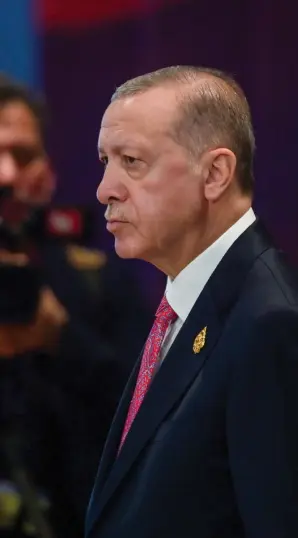  ?? BILD: BAY ISMOYO ?? Turkiets president Recep Tayyip Erdoğan ställs mot opposition­ens kandidat Kemal Kilicdarog­lu i valet i maj.