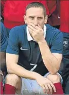  ?? RANCK FIFE / AFP ?? Ribéry dice adiós al Mundial