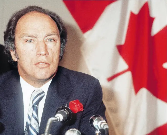  ?? AFP / GETTY IMAGES FILES ?? Conrad Black writes that “Pierre Trudeau would have been very distressed by the tendency of our judges today to turn the law into an incoherent patchwork of the hobby horses of individual judges while reducing Parliament and the legislatur­es to inconseque­ntial talking shops.”