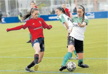  ?? Foto: Iban Aguinaga ?? Lorena Herrera, en el partido ante el Racing del pasado 17 de abril.