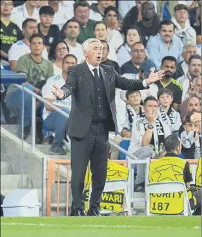  ?? Foto: ap ?? Carlo Ancelotti va a medir los esfuerzos de sus jugadores antes del Mundial