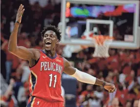  ?? DERICK E. HINGLE/USA TODAY SPORTS ?? Pelicans guard Jrue Holiday says, “Being able to know that my home life is fine, I feel like it reflects the way that I play.”