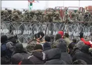  ?? ?? Migrants blocked from entering Poland