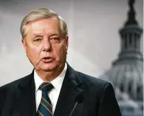  ?? Manuel Balce Ceneta / Associated Press ?? Sen. Lindsey Graham, R-S.C., recently said the elections of Barack Obama and Kamala Harris dispel the argument that America is a racist country. But overcoming racial hurdles does not prove the absence of racial hurdles.