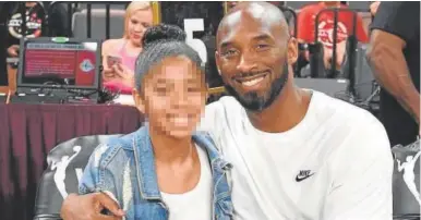  ?? // REDES ?? Arriba, Kobe Bryant y su hija Gianna. Abajo, su viuda Vanessa Bryant