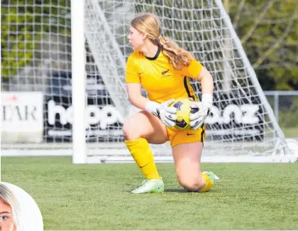  ?? Photo / Supplied ?? Young Fern Charlotte Eagle prepares for the Fifa U-17 Women’s World Cup.