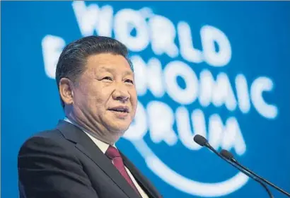  ?? GIAN EHRENZELLE­R / EFE ?? El president de la Xina, Xi Jinping, ahir al Fòrum Econòmic de Davos