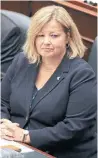  ??  ?? Education Minister Lisa Thompson said Monday that the government has “made very responsibl­e decisions” in cuts announced last week.