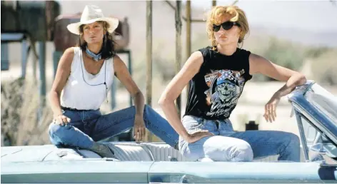  ?? METRO-GOLDWYN-MAYER STUDIOS INC ?? Susan Sarandon, left, and Geena Davis starred in the groundbrea­king Thelma & Louise in 1991.