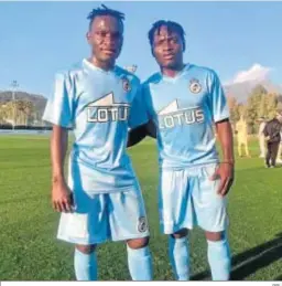  ?? RBL ?? Alusine y Alhassan Koroma, tras el encuentro.