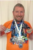  ??  ?? Andy Kydd has clocked up the miles for good causes.