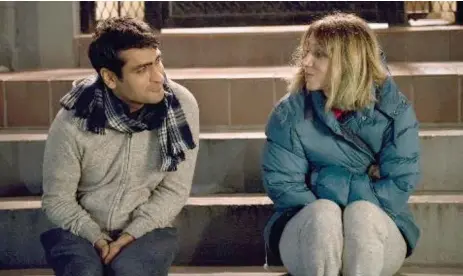  ?? LIONSGATE ?? The Big Sick, starring Kumail Nanjiani and Zoe Kazan, brings to mind the script of rom-com Four Weddings and a Funeral, Shinan Govani writes.