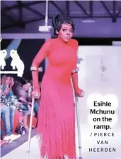  ?? / PIERCE VA N HEERDEN ?? Esihle Mchunu on the ramp.