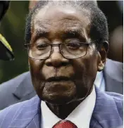  ?? ?? e late former president Robert Mugabe