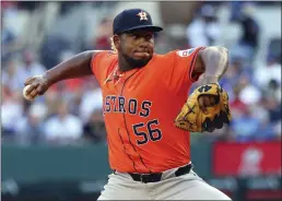  ?? RICHARD W. RODRIGUEZ — THE ASSOCIATED PRESS ?? Houston Astros pitcher Ronel Blanco threw a no-hitter and then worked into the sixth inning of his next start without allowing a hit.