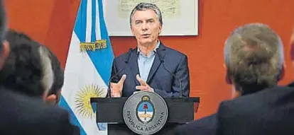  ?? (TÉLAM) ?? Macri. Contó que a su ministro de Hacienda, Nicolás Dujovne, no lo entusiasma bajar impuestos.