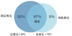  ??  ?? 图1 95%受访者正在以某种方式­使用云