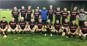  ??  ?? The Naomh Eoin senior hurlers who won the Martin Brennan Cup in Tourlestra­ne after they defeated holders Calry/St Joseph’s.