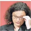  ?? FOTO: DPA ?? Der Umbruch in der SPD setzt Andrea Nahles unter Druck.