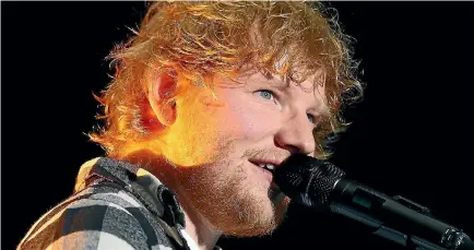 ?? PHOTO: PAUL KANE/GETTY IMAGES ?? Did singing superstar Ed Sheeran, who has been playing to sellout crowds in New Zealand this tour, spend his down time in Masterton?