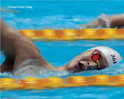  ??  ?? China’s Sun Yang