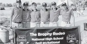  ??  ?? The Columbus boys' golf team finished third out of 20 teams at the Brophy Rodeo (National High School Golf Invitation­al), presented by Ping in Arizona.