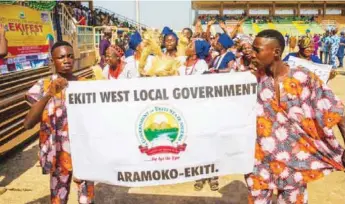  ??  ?? Ekiti West Cultural Parade