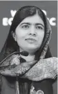  ??  ?? Malala Yousafzai