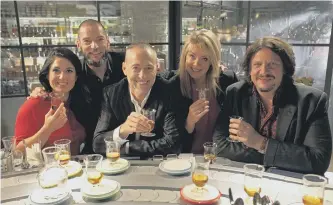  ??  ?? From left, Stacie Stewart, Fred Sirieix, Michel Roux, Lucy Alexander and Jay Rayner.