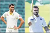  ??  ?? (L) Australia pacer Pat Cummins and India skipper Virat Kohli