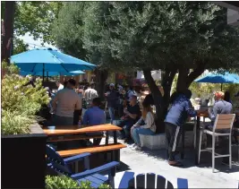  ?? COURTESY OF JAY R. BROOKS ?? Side Gate Brewery in Concord offers a beer garden with live music and indoor seating.