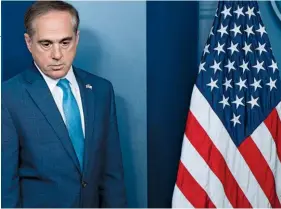  ??  ?? MALIGN NEGLECT The VA’S overmedica­tion e  idemic wasn’t on the list of reform   riorities Shulkin, above, released in   ay. And the disaster is likely to worsen under the Trum   administra­tion because of its assaults on   edicaid and   bamacare.