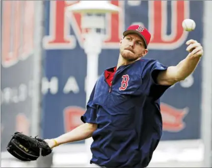  ?? THE ASSOCIATED PRESS FILE PHOTO ?? Red Sox pitcher Chris Sale will make his spring training debut on Monday against Houston.