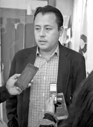 ??  ?? Fernando Zamorano Estrella, titular de la coordinaci­ón municipal de Protección Civil. Foto: Víctor Jiménez