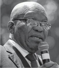  ?? Former South African President Jacob Zuma. ROGAN WARD • REUTERS FILE PHOTO ??