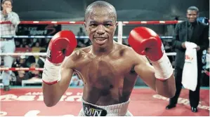  ?? / TLADI KHUELE ?? Former mini-flyweight champion Lindi Memani is chairman of UBF that is striving to help boxers who have fallen on hard times.