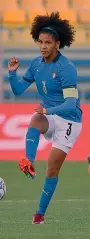  ?? ?? Leader vincente Sara Gama, 33, difensore della Juventus e capitano della Nazionale: in azzurro ha vinto un Europeo U19 nel 2008; in carriera, 6 scudetti