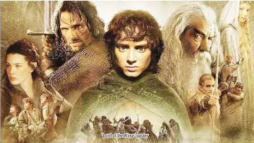  ??  ?? ‘Lord of the Rings’ poster